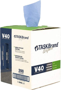 Blue V40 Value Series Center Shop Towels Pull Wiper Sheets,