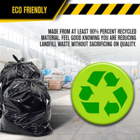 Ultrasac Contractor Bags 42 Gallon (20 PACK/w FLAP TIES), 32.75 x 44.5-3 MIL