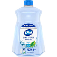 Dial Antibacterial Defense Foaming Hand Soap Refill, Spring Water, 52 Fl Oz