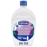 Softsoap Antibacterial Liquid Hand Soap, White Tea & Berry Scent, 50 fl oz