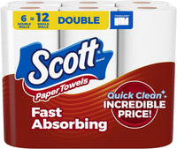 Scott Paper Towels, Choose-A-Sheet, 6 Double (108 Sheets Per Roll)