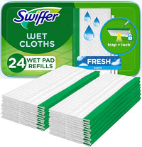 Swiffer Sweep + Mop, Wet Pads, Multi-Surface Floor Wipes, Fresh, 24ct