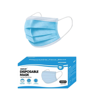 NNPCBT Blue Disposable Face Masks 100 Pack,3-Ply Breathable Mask For Adults
